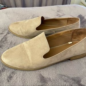 A New Day - Size 10 Beige Suede Loafers - EUC, only worn twice! Target work shoe